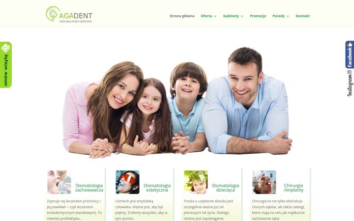 Skärmbild av agadent.pl