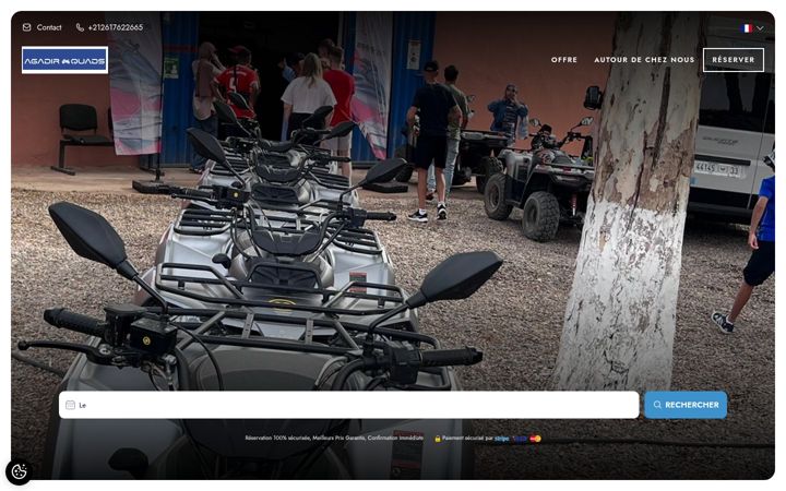 Screenshot of agadirquads.com