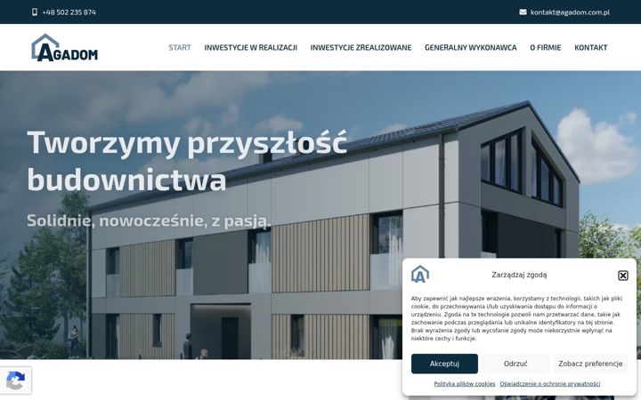 Екранна снимка на agadom.com.pl