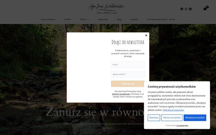 Skærmbillede af againeswaldowska.com