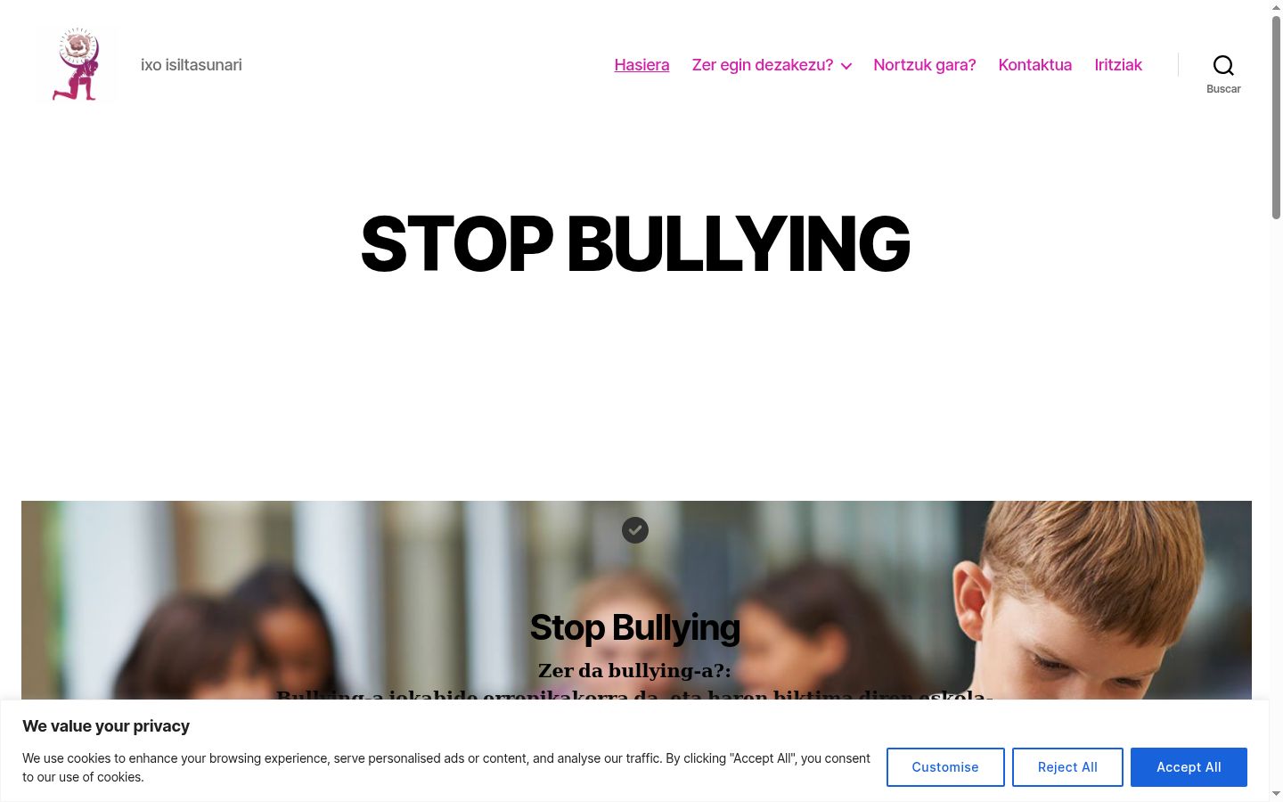Screenshot van de toestemmingsbanner zoals getoond vóór enige interactie