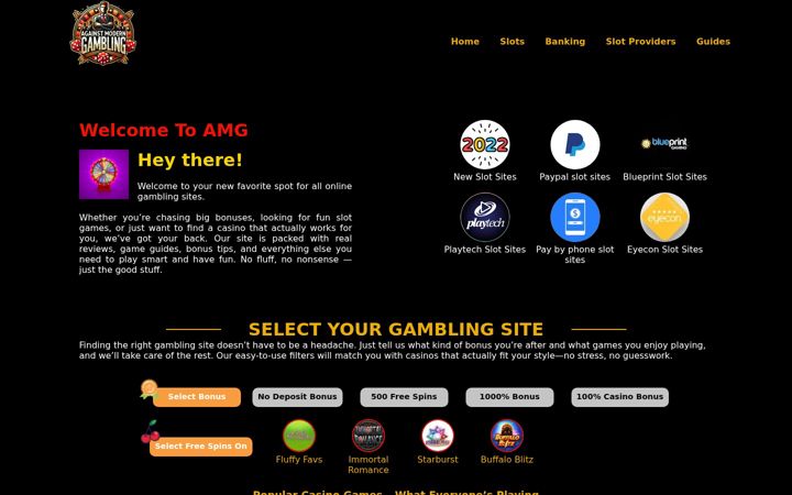 Ekrānuzņēmums no againstmoderngambling.com
