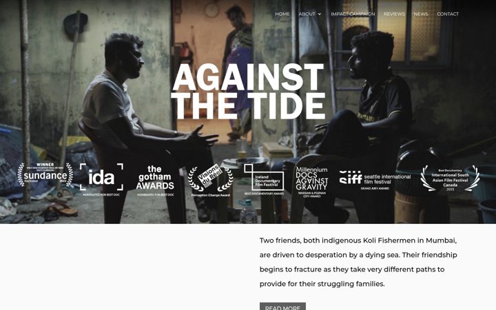 Screenshot of againstthetide.in