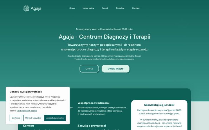 Screenshot of agaja.pl