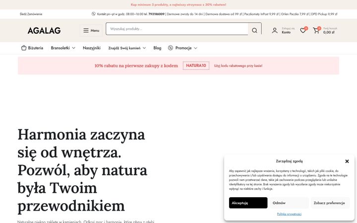Skærmbillede af agalag.pl