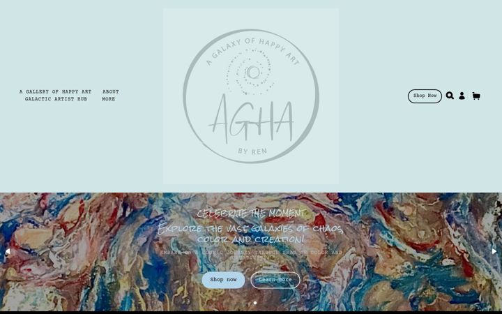 Skærmbillede af agalaxyofhappyart.com