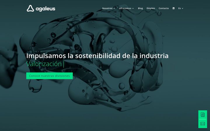 Snimka zaslona za agaleus.com