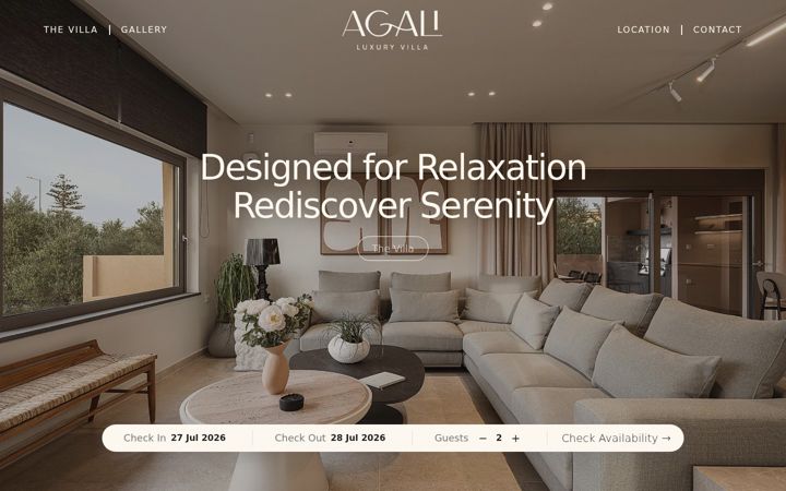 Screenshot of agalivilla.gr