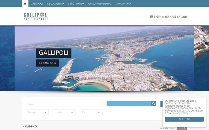 Screenshot of agallipolivacanze.it