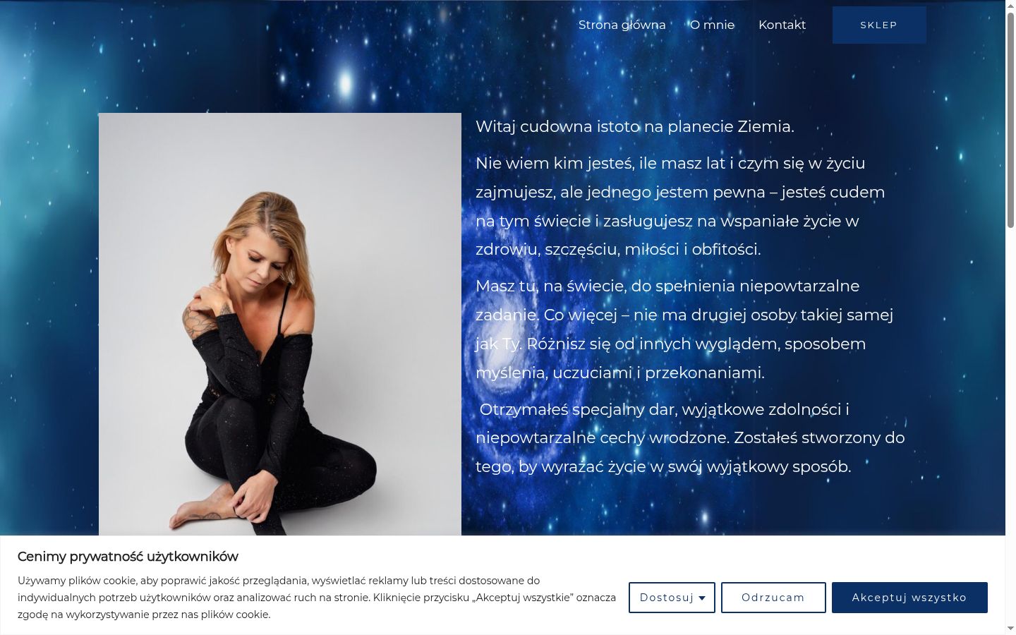 Zrzut ekranu banera zgody wyświetlanego przed jakąkolwiek interakcją