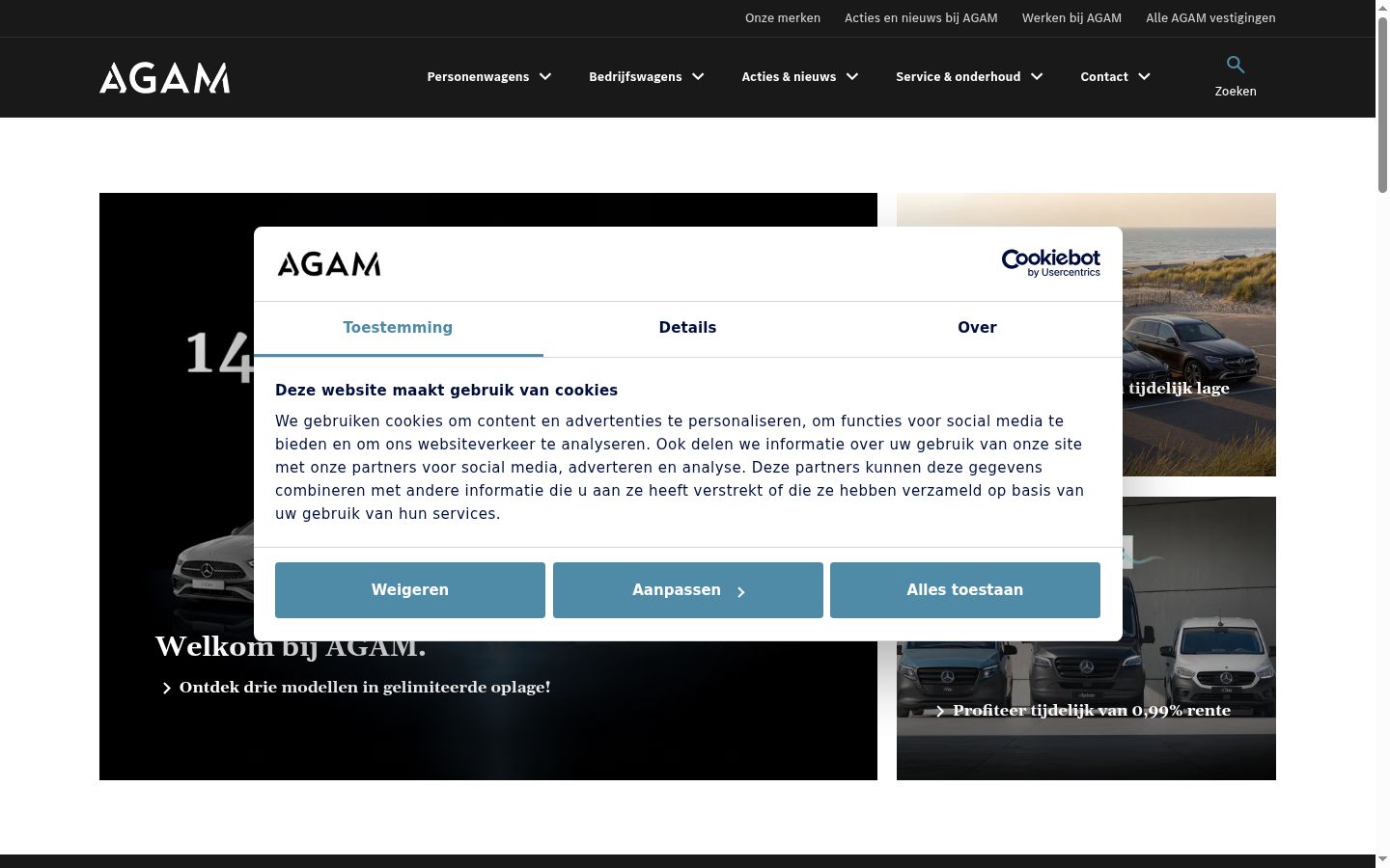 Screenshot tal-banner tal-kunsens muri qabel kwalunkwe interazzjoni