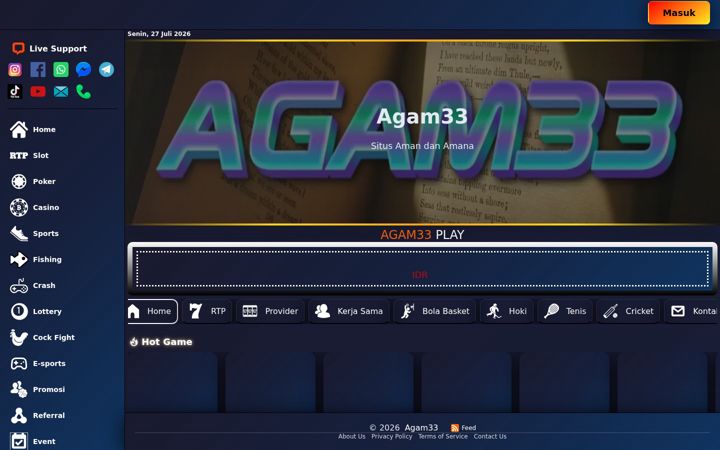 Snímek obrazovky agam33.net