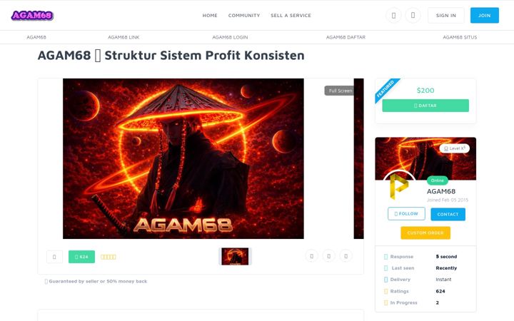 Screenshot of agam68x.com