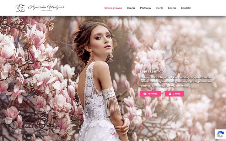 Screenshot of agamatysiak.pl