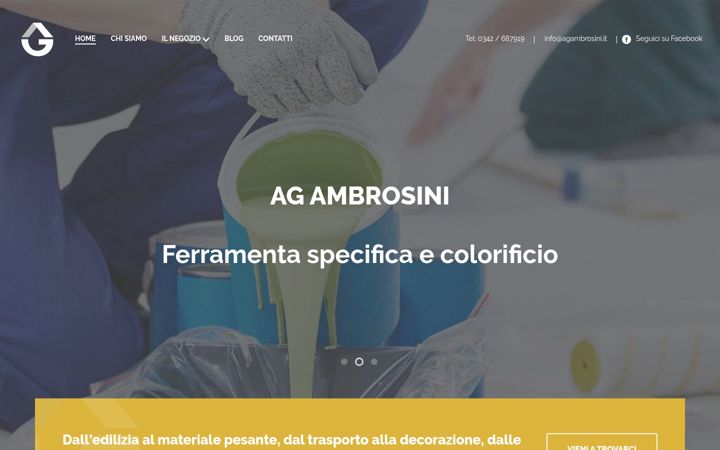 Snímek obrazovky agambrosini.com