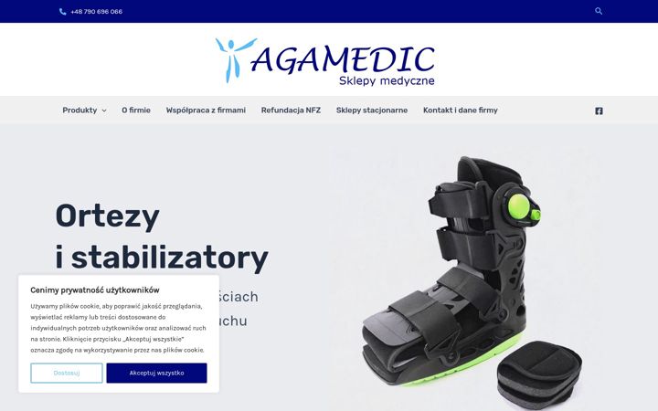 Screenshot of agamedic.pl