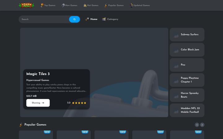 Screenshot of agamefarms.com