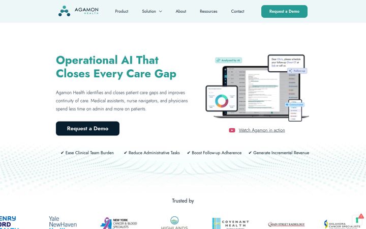 Screenshot of agamonhealth.com