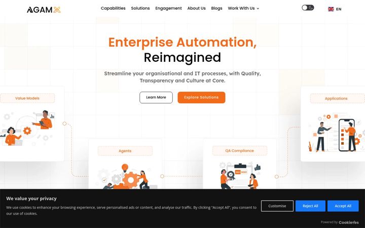 Screenshot of agamxts.com