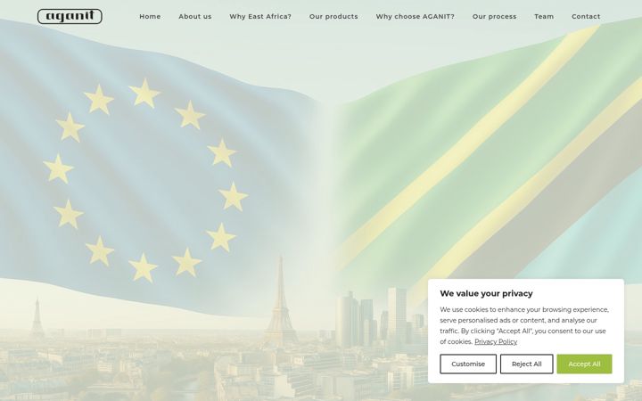 Screenshot of aganit.com