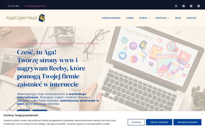 Screenshot of agaogarnia.pl