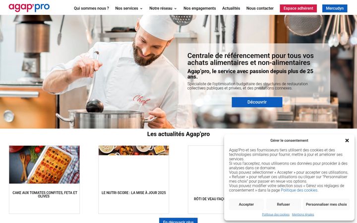 Screenshot of agap-pro.fr