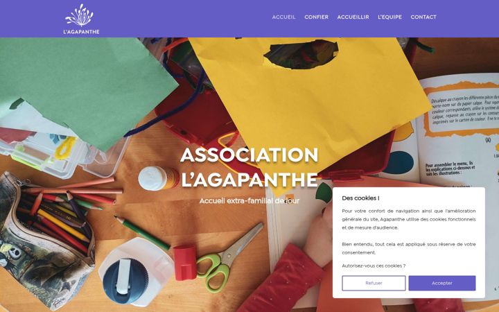 Screenshot of agapanthe.ch