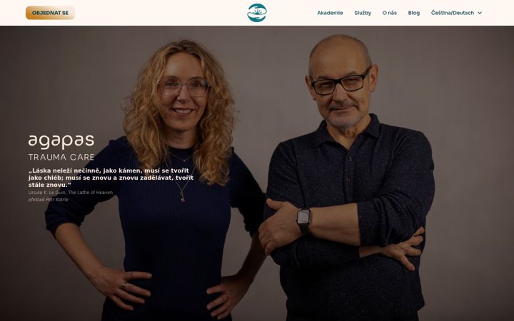 Screenshot of agapas.eu