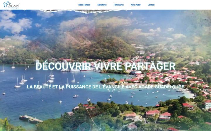 Screenshot of agape-guadeloupe.fr