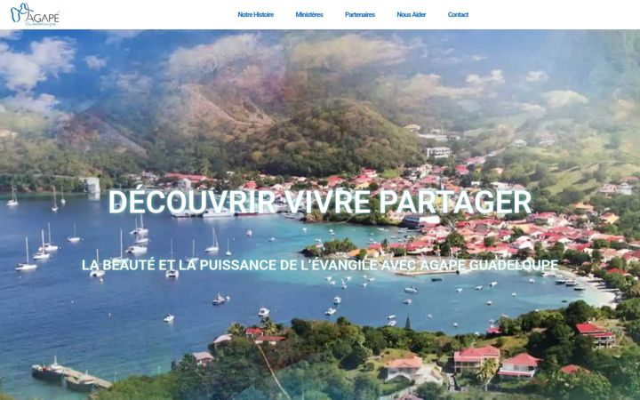 Skjermbilde av agape-guadeloupe.org