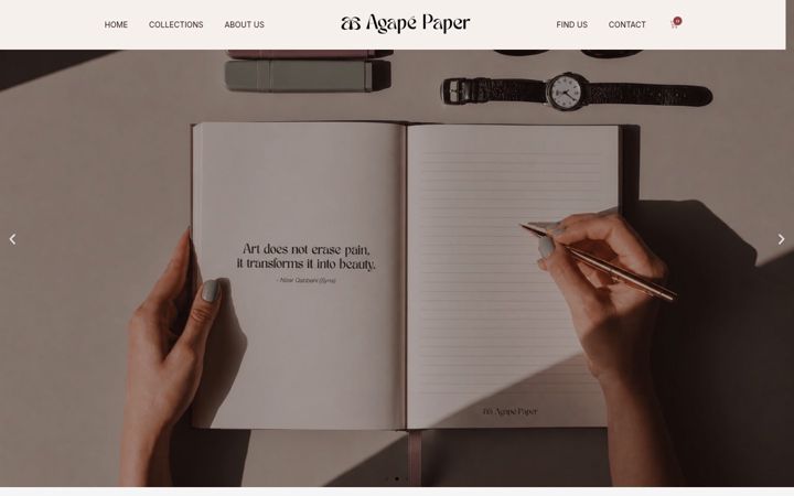 Zrzut ekranu agape-paper.com