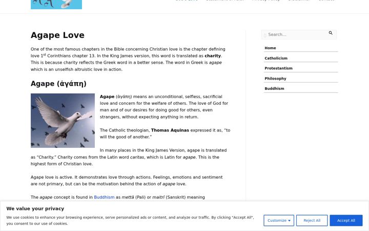 Screenshot of agapeaid.org
