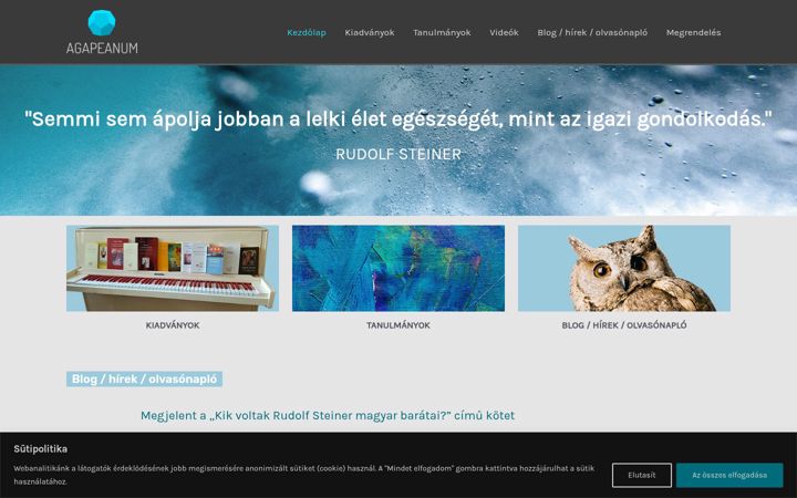 Ekraanipilt saidist agapeanum.com