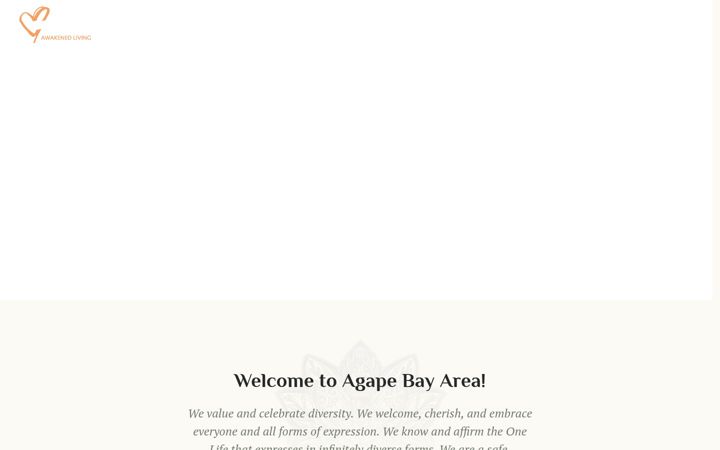 Screenshot van agapebayarea.com