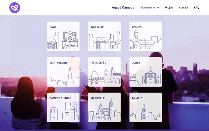 Screenshot di agapecampus.fr