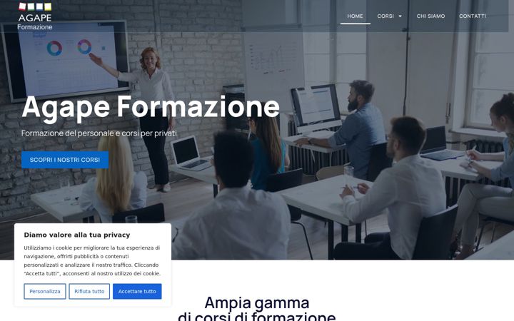 Screenshot of agapeformazione.it