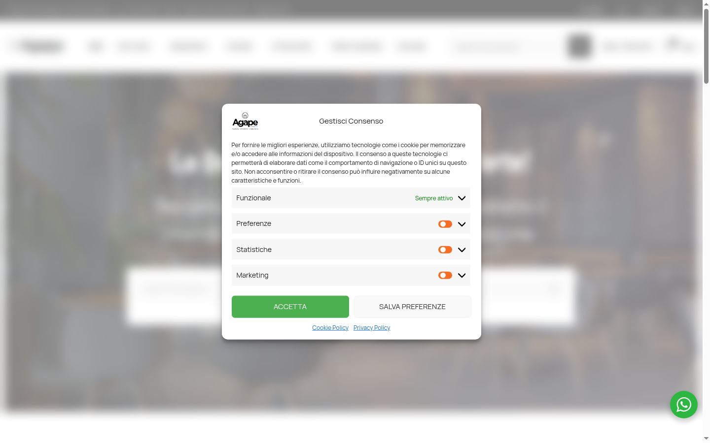 Skjermbilde av samtykkebanneret slik det vises før noen interaksjon