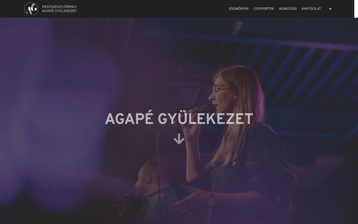 Screenshot of agapegyuli.hu