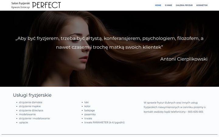 Screenshot of agaperfect.pl