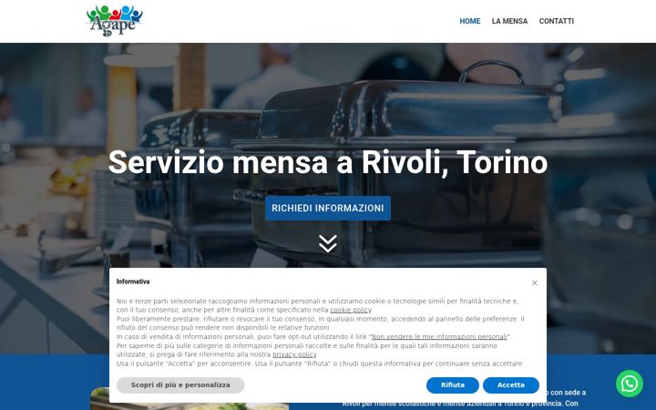 Screenshot of agaperistorazione.it