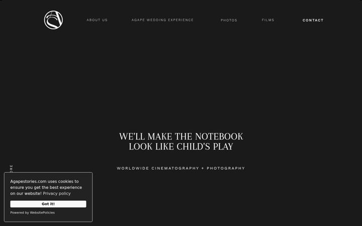 Screenshot of agapestories.com