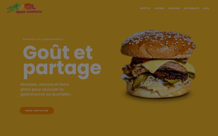 Capture d'écran de agapesubstance.com