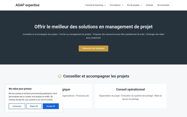 Screenshot ta' agapex.fr