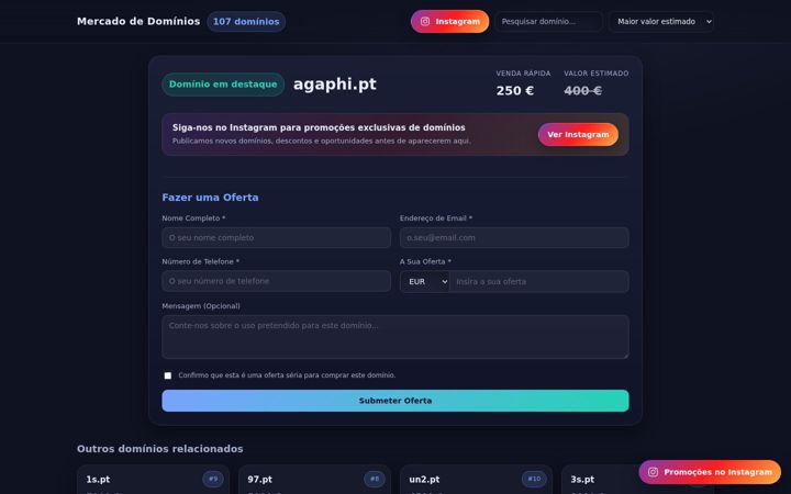 Screenshot von agaphi.pt