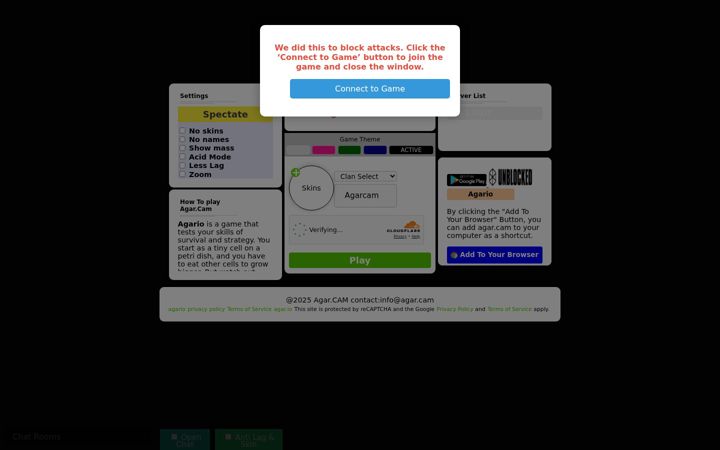 Screenshot of agar.cam