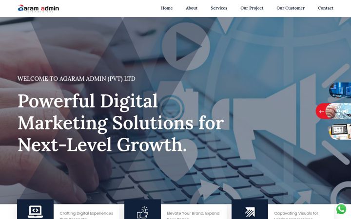 Screenshot of agaramadmin.lk