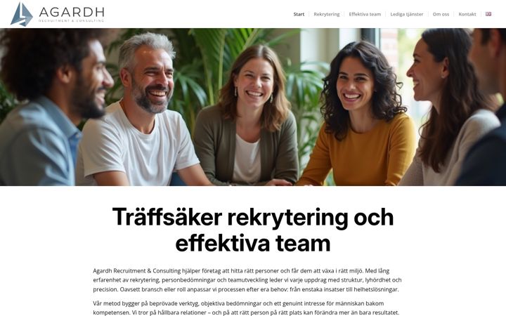 Screenshot of agardhconsulting.se