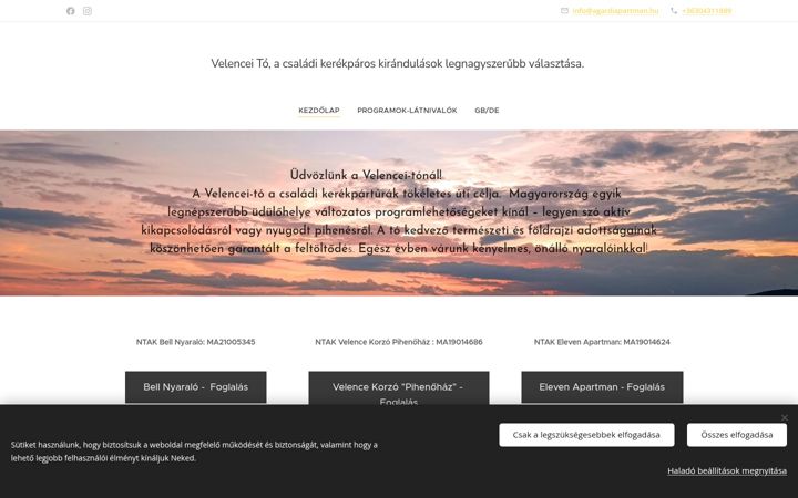Screenshot of agardiapartman.hu