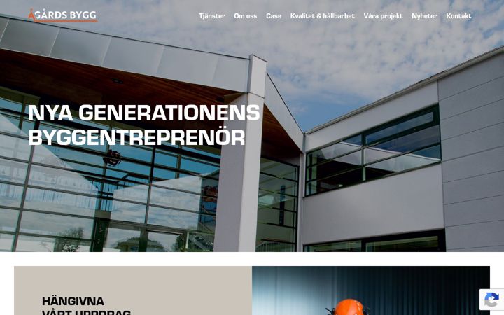 Ekrano kopija agardsbygg.se