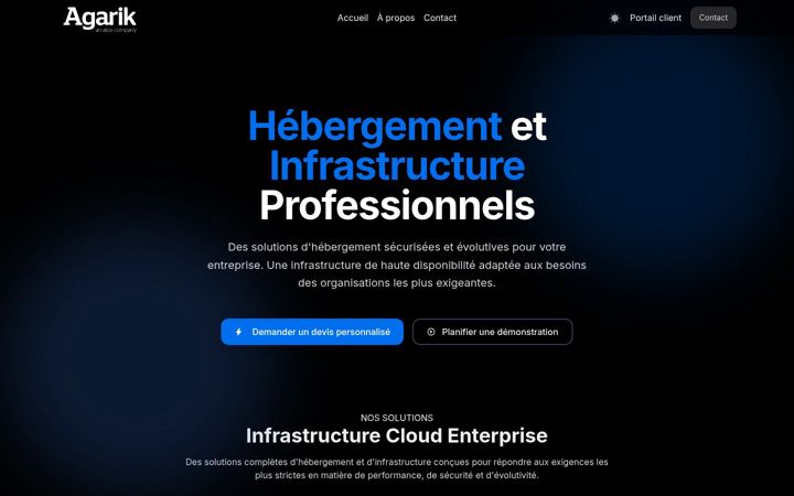 Captura de ecrã de agarik.com